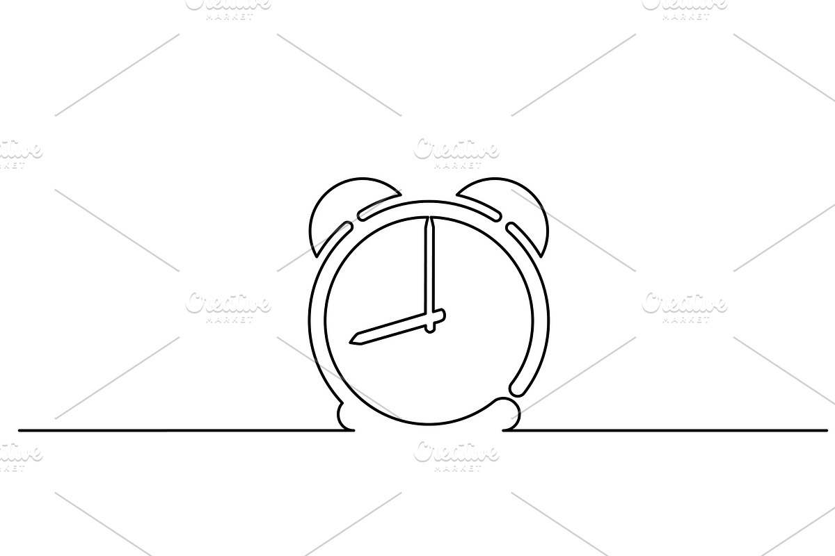 Clock with arrows icon on white in Illustrations - product preview 8