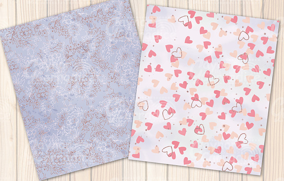 Valentine seamless patterns in Patterns - product preview 3