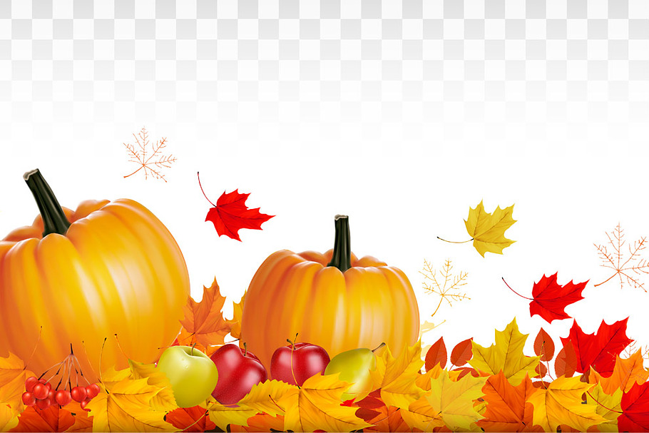 Happy Thanksgiving Background Vector in Illustrations - product preview 8