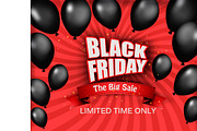 Black Friday Sale Background. Vector