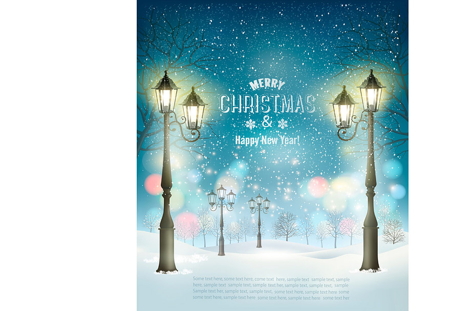 Christmas Party Design Template  in Illustrations - product preview 8