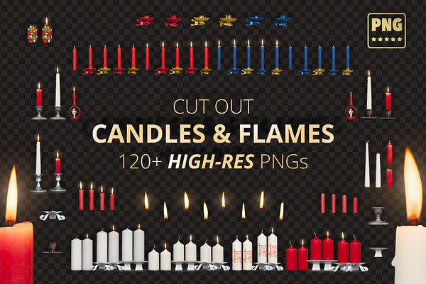 Candles & Flames Bundle - PNGs