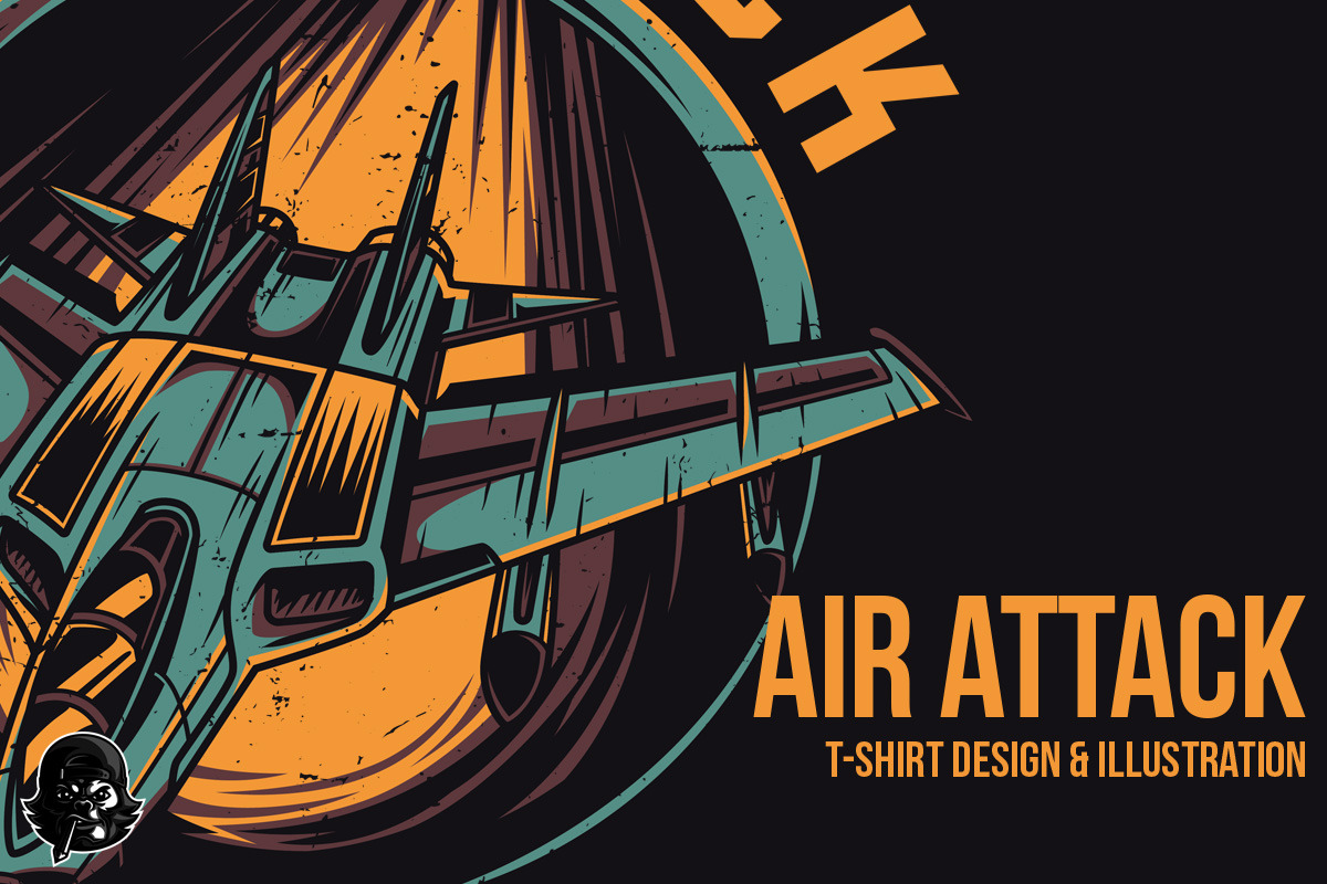 Air Attack Illustration in Illustrations - product preview 8