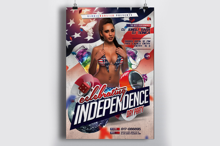 4th of July Independence Day Flyer in Flyer Templates - product preview 8