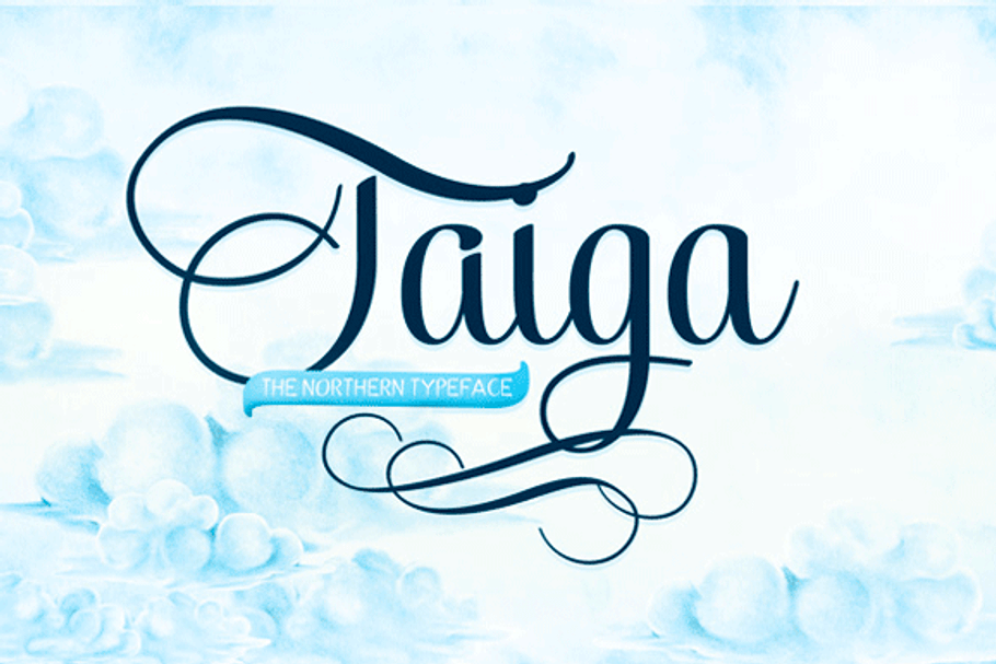 Taiga -60% off! in Script Fonts - product preview 8