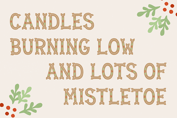 Mistletoe Color Font in Display Fonts - product preview 1