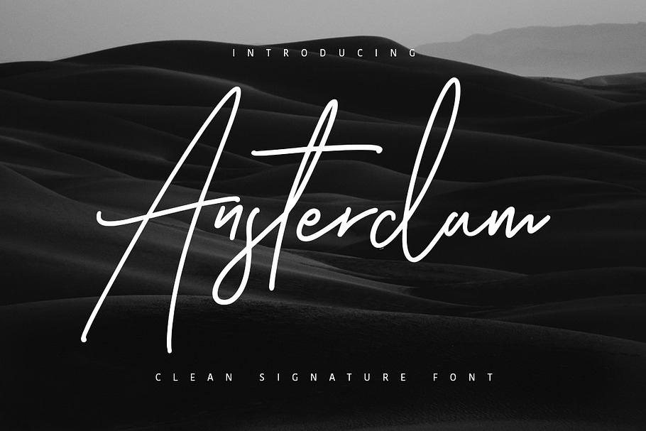 Ansterdam - Clean Signature Font in Script Fonts - product preview 8