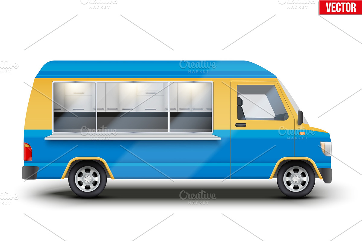 Modern Food Truck in Illustrations - product preview 8