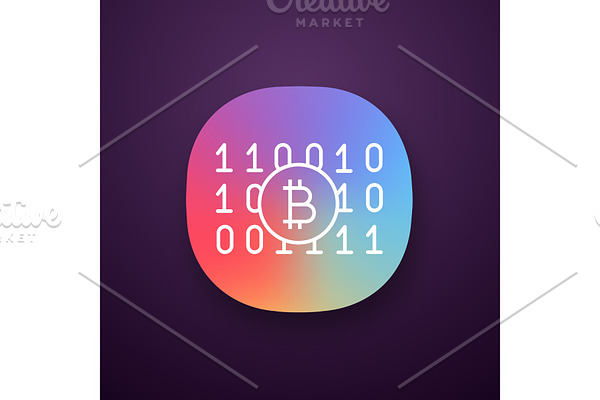Binary code app icon