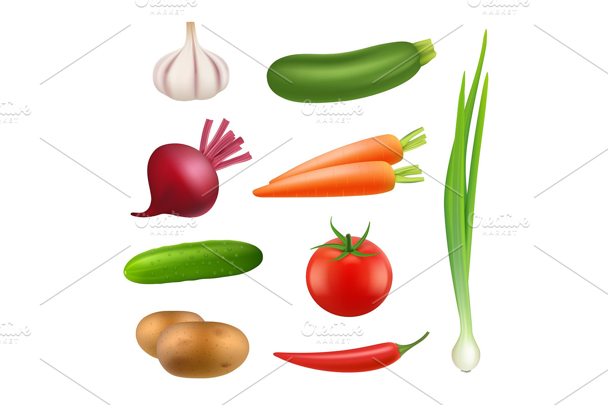 Fresh vegetables products. Healthy in Graphics - product preview 8