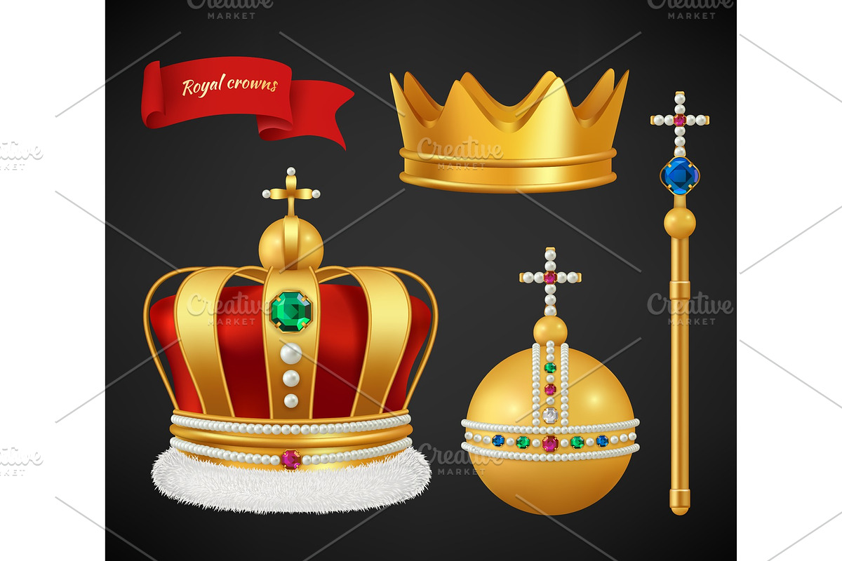 Royal crowns. Luxury premium in Graphics - product preview 8