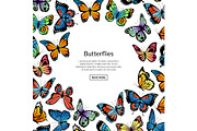Vector decorative butterflies