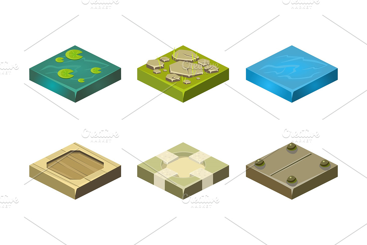 Platforms of different ground in Illustrations - product preview 8