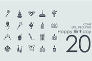 20 Happy Birthday icons