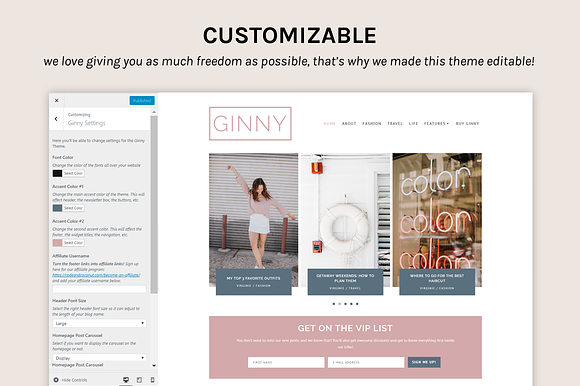 Ginny Theme • Genesis Framework in WordPress Blog Themes - product preview 2