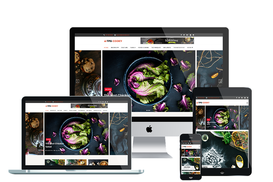 TPG Cooky Food Blog Theme in WordPress Blog Themes - product preview 8