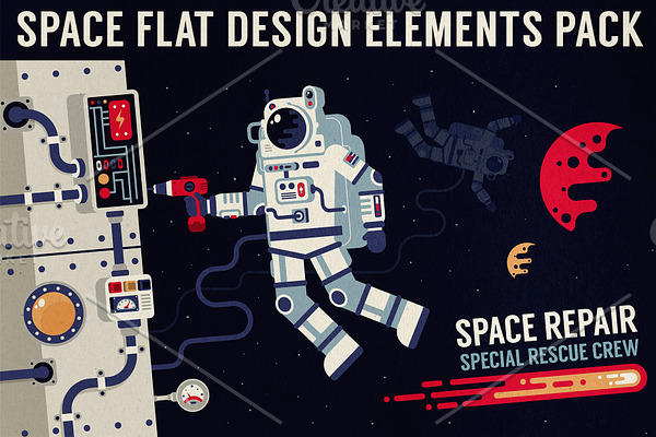 Space Design Elements Pack