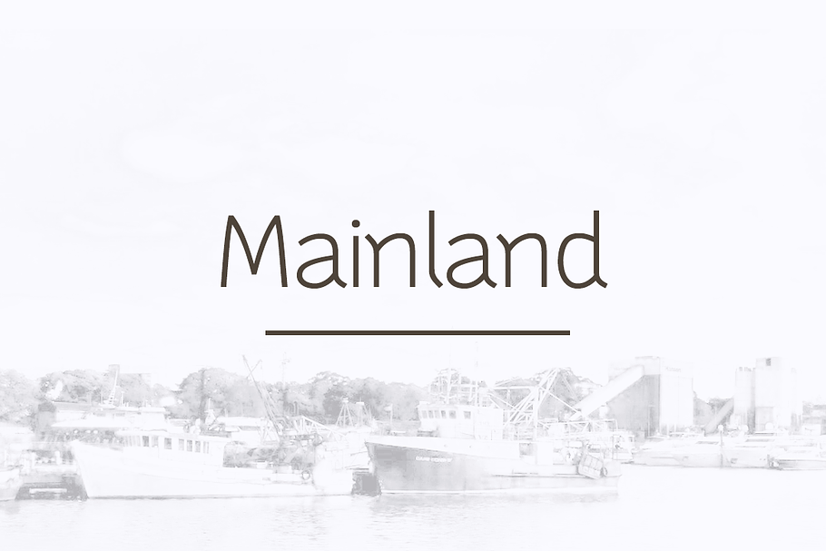 Mainland - 10 Style Sans Serif Font in Sans-Serif Fonts - product preview 8