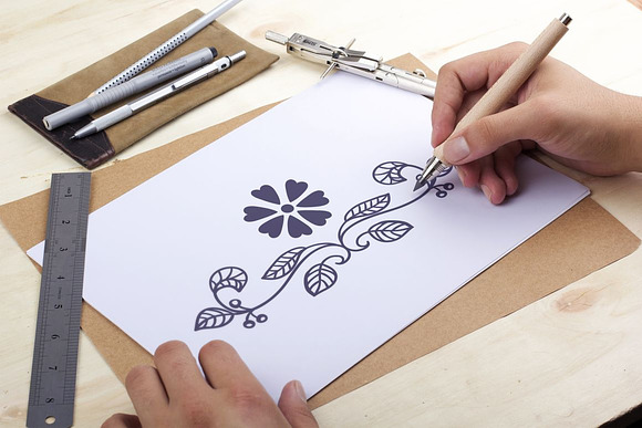 150 Hand drawn Typographic Elements in Illustrations - product preview 3