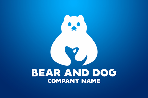 Bear and Dog Logo in Logo Templates - product preview 2