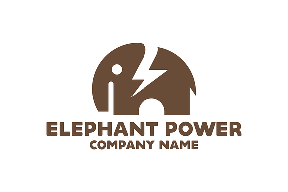 Elephant Power Logo in Logo Templates - product preview 1