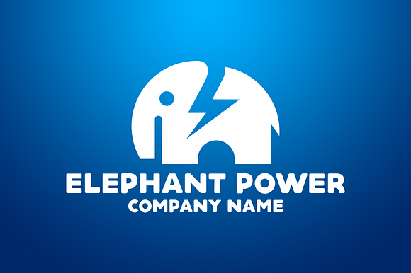Elephant Power Logo in Logo Templates - product preview 2