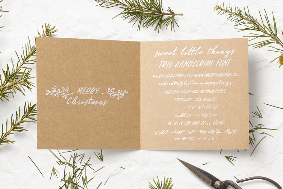 Sweet Little Things Script Font TRIO in Script Fonts - product preview 8