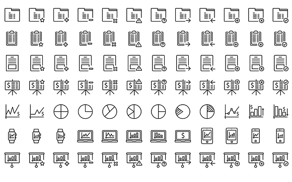 130 iOS Icons for Business in Graphics - product preview 1