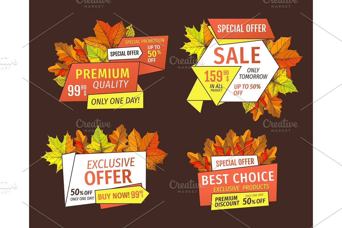 Special Offer Sale Banners with Mega in Illustrations - product preview 8