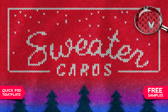 CHRISTMAS SWEATER Photoshop Template in Photoshop Plugins - product preview 6