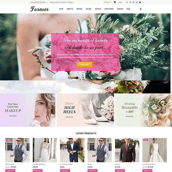 Forever - Wedding Planner WordPress in WordPress Wedding Themes - product preview 5