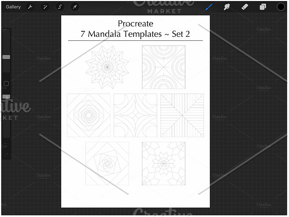 Procreate Template Bundle .brushset in Add-Ons - product preview 2