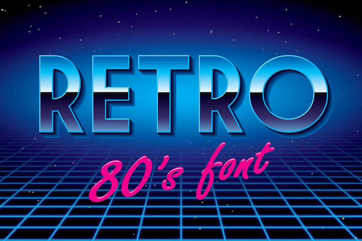 Retro disco font! in Display Fonts - product preview 8
