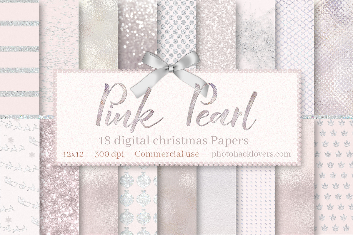 Pink Pearl-Christmas- Paper Texture in Textures - product preview 8