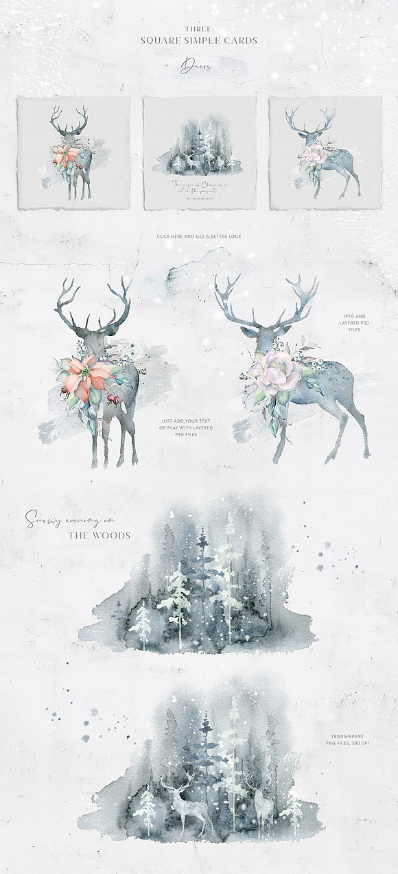 Winter Watercolors&Alphabets in Illustrations - product preview 5