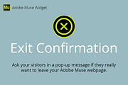 Exit Confirmation Adobe Muse Widget
