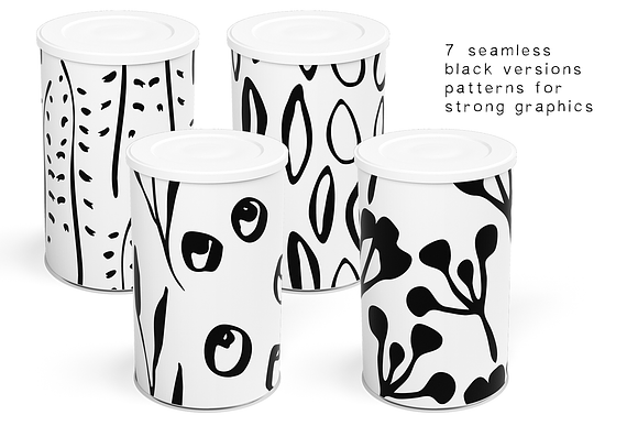 Ink Florals patterns design elements in Patterns - product preview 6