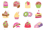 Sweets and desserts icons