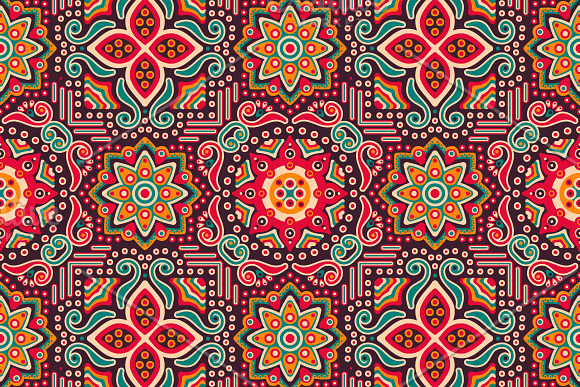3 Seamless patterns in ethnic style in Illustrations - product preview 2