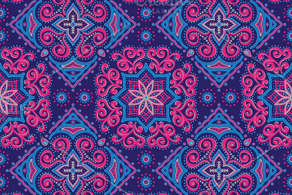 3 Seamless patterns in ethnic style in Illustrations - product preview 3