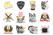 Set of Rock and Roll music