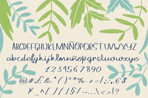 Peppermint Rose tea in Script Fonts - product preview 1