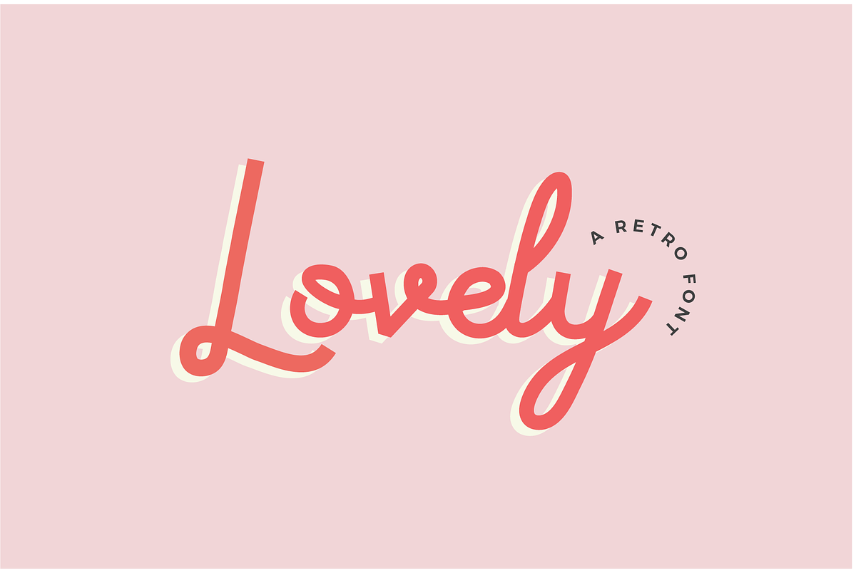 Lovely | A Curly Retro Font in Retro Fonts - product preview 8