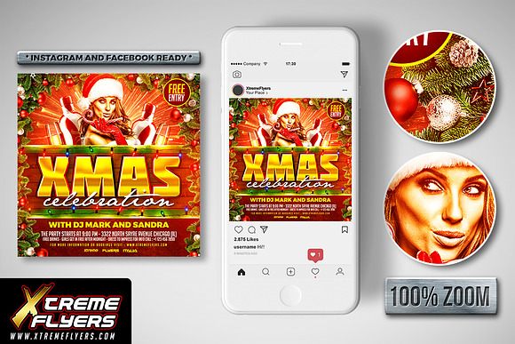 Christmas Party Flyer in Flyer Templates - product preview 1