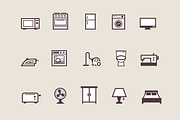 15 Appliance and Household Icons