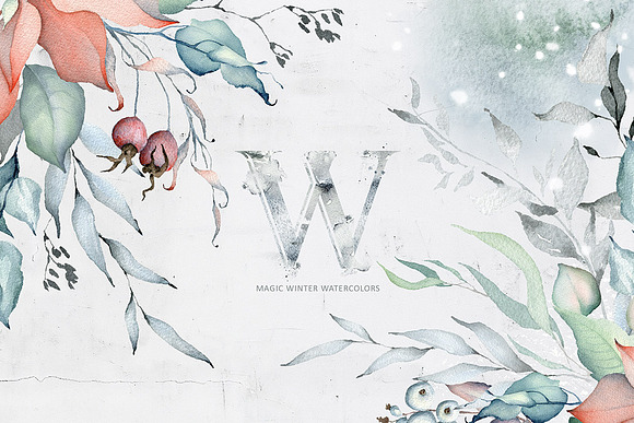 Winter Watercolors&Alphabets in Illustrations - product preview 19
