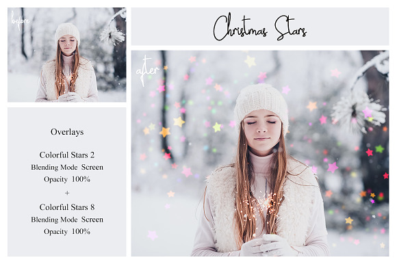 20 Christmas Stars Overlays in Add-Ons - product preview 4