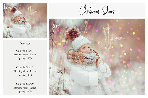 20 Christmas Stars Overlays in Add-Ons - product preview 5