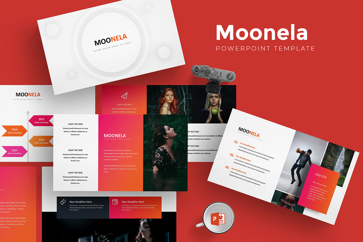 Moonela - Powerpoint Template in PowerPoint Templates - product preview 8