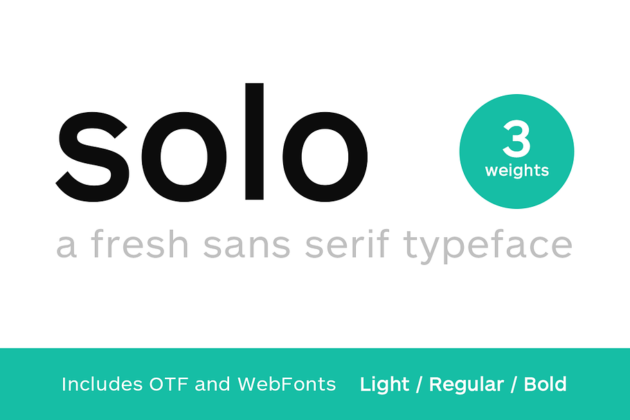 SOLO- Sans Serif Typeface & Webfonts in Sans-Serif Fonts - product preview 8